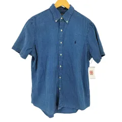 ポロラルフローレン POLO RALPH LAUREN CLASSIC FIT シアサッカー S/S ポロシャツ メンズ JPN：L 