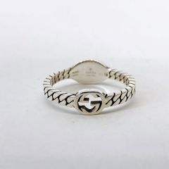 H400 希少✨GUCCI グッチ ヴィンテージ リング インターロッキング