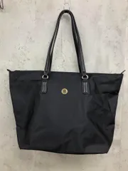 TOMMY HILFIGER トミーヒルフィガー AW0AW09696 ナイロン トート バッグ 黒 ■■ レディース