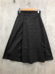 Rope Picnic ロペピクニック GDC53030 ラナテック/タックフレア スカート size38/グレー系チェック ◆■ レディース