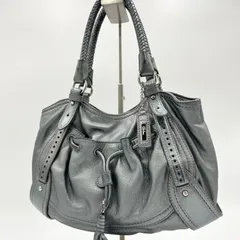 ✨美品✨ COLE HAAN コールハーン ハンドバッグ トートバッグ レザー フリンジ シルバー