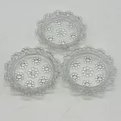 アデリア ADERIA ピコット ガラス コースター ３枚セット！ 昭和レトロ