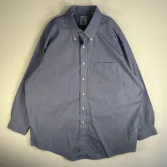 古着 ブルックスブラザーズ Brooks Brothers 長袖シャツ 胸ポケ 1818 ボタンダウン XL  ブルー系 チェック メンズ