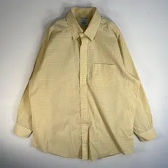 古着 ブルックスブラザーズ Brooks Brothers 長袖シャツ チェック 胸ポケ 346 XL  イエロー系 マルチカラー メンズ