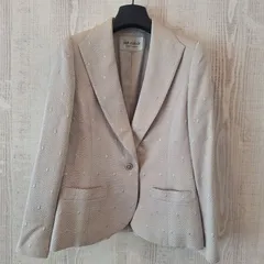 jun ashida ジュンアシダ ジャケット ホワイト系 フォーマル セレモニー 絹混 結婚式 ミドル シニア ブランド 上着 レディース 【11588-1】