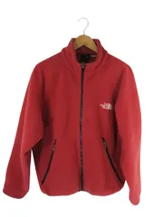 ザノースフェイス THE NORTH FACE NA-3295 ジャケット フリース ジップ 長袖 ワンポイント ロゴ 刺繍 レッド サイズLL 国内正規 QQQ