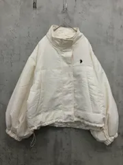 美品 U.S. POLO ASSN. ユーエスポロアッスン GeeRA別注 モンスター中わた ブルゾン ジャケット sizeM/アイボリー ◆■◎レディース