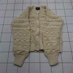 ◇ Θ シンプリシテェ SIMPLICITE ハンドニットカーディガン アイボリー系 レディース F E  【1601070013489】