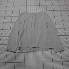 ◇ Θ アデイインザライフ A day in the life ユナイテッドアローズ 長袖ブラウス ライトグレー レディース E  【1512220020168】