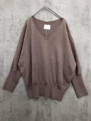 Discoat ディスコート DC17R0050130100 Vネック ニット セーター sizeL/グレージュ ■■ レディース