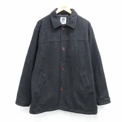 XL/古着 ギャップ GAP 長袖 ウール ジャケット メンズ 00年代 00s 大きいサイズ 黒 内側キルティング【spe】 26jan05