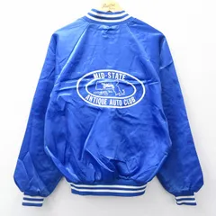L/古着 長袖 ナイロン ジャケット メンズ 90年代 90s AUTO CLUB ラグラン USA製 青他【spe】 26jan05