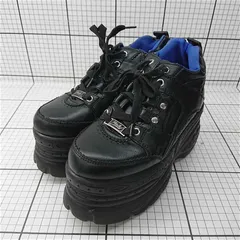 ◇ Θ ヨースケ YOSUKE 厚底レザーシューズ ブラック系 23.0cm レディース E  【1512220050820】