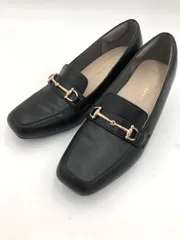 ORiental TRaffic オリエンタルトラフィック R-3214 脱げにくい 跳べるパンプス ビットヒール ローファー シューズ size36/黒 ■■ レディース