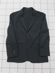 ◇ Θ ユニクロ UNIQLO 感動ジャケット ウールライク メンズ M ブラック系 E  【1601300049967】