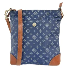 russet(ラシット) ショルダーバッグ - ダークネイビー×グレー×ダークブラウン レザー