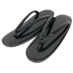 京やO284 鳳苑謹製 草履 ぞうり ブラック 黒 喪服に最適 レディース  履物 着物 美品