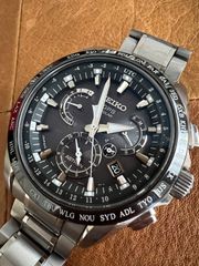 SEIKO アストロン SBXB003 GPSソーラー クロノグラフ チタン 黒 - メルカリ