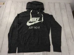 NIKE ナイキ フーディ パーカー トップス レディース 薄手 黒 ブラック ダークグレー 紙タグ付き 未使用 【E70】