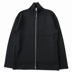 極美品 23AW ロエベ LOEWE ドライバーズニット ジャケット ブルゾン オーバーサイズ ジップアップ エンボス アナグラム バックロゴ アーカイブ H526Y16K42 サイズXS 黒 ブラック メンズ ◆６のサムネイル