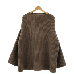 NOBLE (ノーブル) Brush片畦ワイドボートネックプルオーバー ブラウン FREE