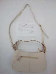 Falchi New York ファルチニューヨーク ショルダーバッグ ハンドバッグ ホワイトベージュ 【S42】