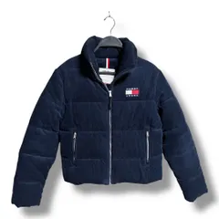 TOMMY JEANS トミージーンズ コーデュロイ パフィージャケット アウター 中綿ジャケット ジャンパー ブルゾン レディース サイズXS ネイビー 冬 久喜倉庫店 10 No.K 1514のサムネイル