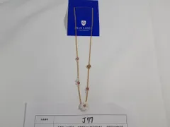 BLUE LABEL CRESTBRIDGE ブルーレーベル クリストブリッジ フラワーモチーフネックレス ゴールド ホワイト 白 ピンク 花 ビーズ パール 【J77】