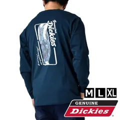 GENUINE Dickies ロンT 《60Dブルー》新品 未使用 メンズ 長袖 Tシャツ 選べる2柄 袖プリント バックプリント ジェニュインディッキーズ ワーク ストリート【H3K】【メール便2】ファッション メンズ M L XL 春のサムネイル