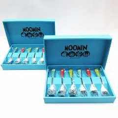 未使用 MOOMIN ムーミン スプーン＆フォーク6本セット 2箱 MM621BR-9 カトラリーセット 箱付き E626Z