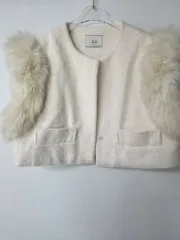 ファー ウール ベスト