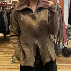 【LACOSTE/ラコステ】80’s フルジップ ニット