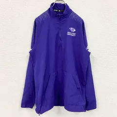 古着 used　adidas　アディダス　ハーフジップナイロンジャケット　紫　パープル　Mサイズ【値引き交渉OK！】