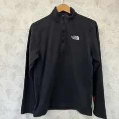 THE NORTH FACE ブラック スウェット トレーナー ハーフジップ アウトドア メンズ Sサイズ