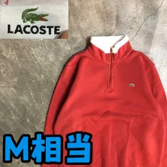 T7609 LACOSTE ハーフジップ　スウェット　古着