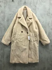 新品 Lumier リュミエ 31275A431 ボアミドル コート sizeM/ライトベージュ ◆■◎レディース