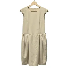 FOXEY NEW YORK(フォクシーニューヨーク) ワンピース サイズ40 M レディース - 28664 アイボリー クルーネック/ノースリーブ/ひざ丈