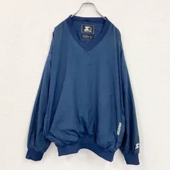 古着 used　～00s　STARTER　スターター　プルオーバーナイロンジャケット　ヴィンテージ　ネイビー　XLサイズ【値引き交渉OK！】