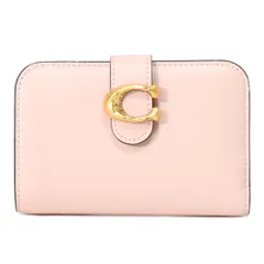 コーチ 財布 COACH レザー タビー ロゴ コンパクト ウォレット 二つ折り財布 ブラス×クリーム CCA98