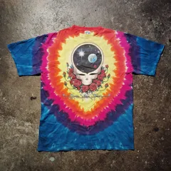 VINTAGE 00s GRATEFUL DEAD SPACE YOUR FACE タイダイ バンド Tシャツ ヴィンテージ 2000s グレイトフル・デッド スカル バンT LIQUID BLUE アーティストグッズ XXL