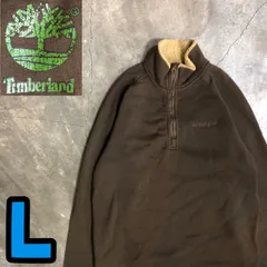 T7611 Timberland ハーフジップ　スウェット　古着