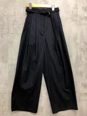 ELENDEEK エレンディーク 512440710101 W TUCK COCOON WIDE PT パンツ size01/ネイビーストライプ ■■◎レディース