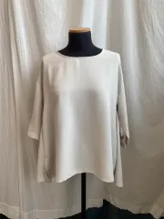 AMERICAN HOLIC アイボリー 半袖ブラウス (M)