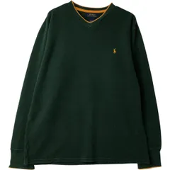 古着 ラルフローレン Ralph Lauren POLO RALPH LAUREN Vネック サーマルロングTシャツ メンズXL相当/eaa616222