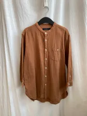 RAGEBLUE コットンリネン混 シャツ (L)