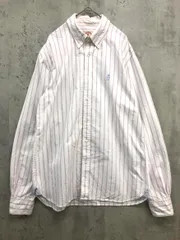 BROOKS BROTHERS ブルックスブラザーズ ワンポイント刺繍 ストライプ シャツ sizeM/白系 ■■ メンズ