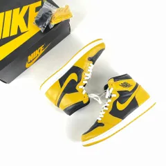 替え紐・箱付　NIKE　ナイキ　2021　555088-701　AIR JORDAN 1 RETRO HIGH OG　エア ジョーダン 1 レトロ ハイ オリジナル　スニーカー　29cm　POLLEN/WHITE-BLACK