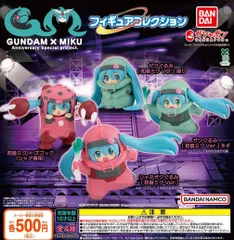 GUNDAM × MIKU Anniversary Special project. フィギュアコレクション 全4種 ガチャ