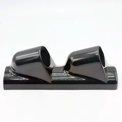 LEXOR ピラー メーター ホルダー パネル カバー ケース 右 ハンドル 用 汎用 デフィ オートゲージ ブースト 水温 後付け 52mm 2連 ダブル 黒 (ブラック,  2連ダブル)
