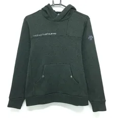 【美品】デサントゴルフ フード付セーター ダークグリーン 中田英寿 ニットパーカー 裏起毛  メンズ M ゴルフウェア DESCENTEのサムネイル